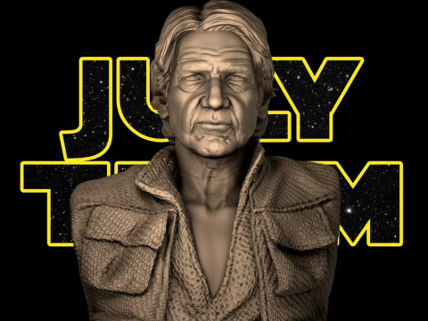 Han Solo Bust Modelo de Impressão 3D