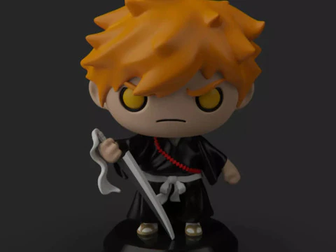 Ічіго Чібі - Бліч 3D Принт Модель
