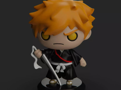Ichigo Chibi - Bleach Modello di stampa 3D