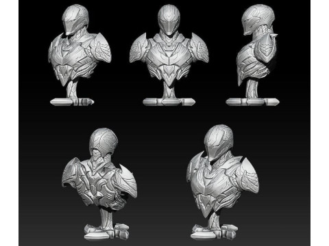 Dark Armor Bust 3D-Druckmodell