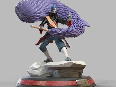 Kisame and Samehada 3D 프린트 모델