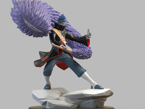 Kisame and Samehada 3D 프린트 모델