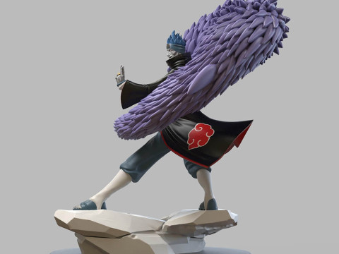 Kisame and Samehada 3D 프린트 모델