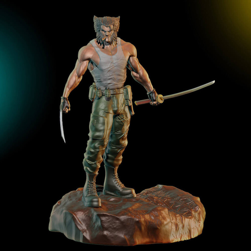 Logan Soldier Model do druku 3D .c4d .max .obj .3ds .fbx .stl .blend