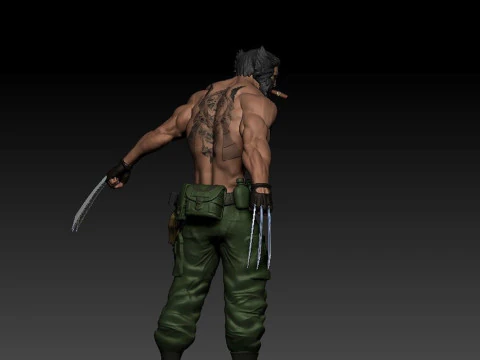 Logan Soldier 3D Print Model