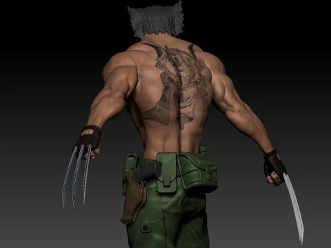 Logan Soldier 3D Print Model