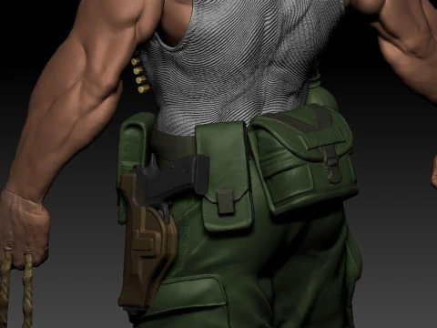 Logan Soldier 3D Print Model