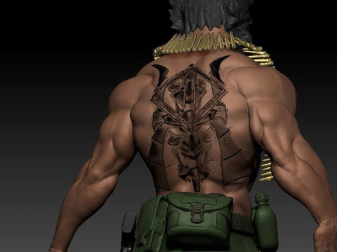 Logan Soldier 3D Print Model
