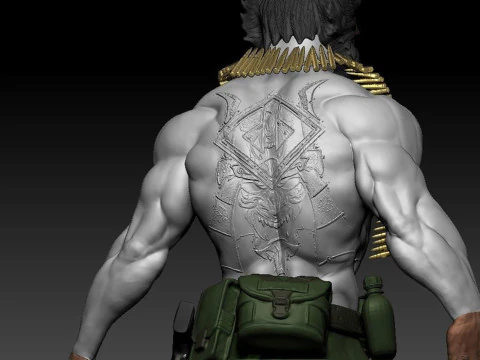 Logan Soldier 3D Print Model