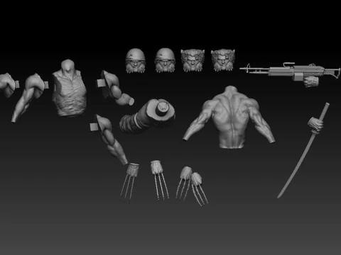 Logan Soldier 3D Print Model