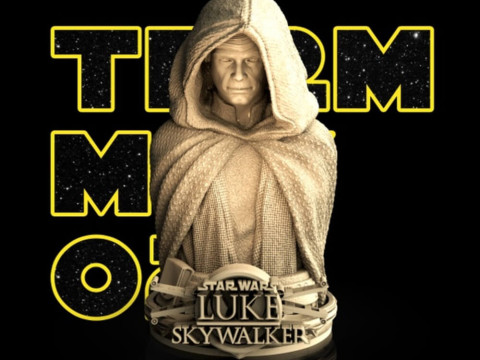 Luke Skywalker Bust 3D Baskı Modeli