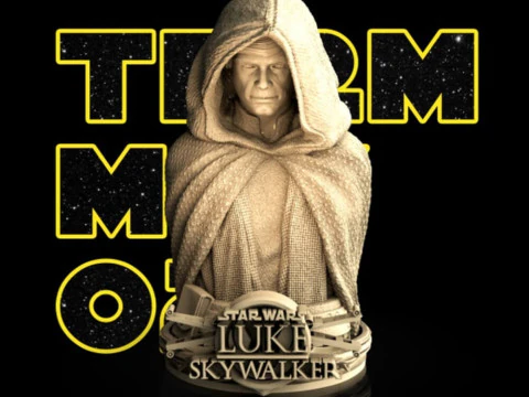 Luke Skywalker Bust 3D Print Model