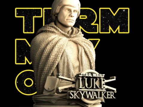 Luke Skywalker Bust 3D Baskı Modeli