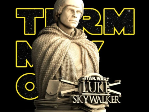 Luke Skywalker Bust 3D Print Model