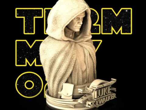 Luke Skywalker Bust 3D Print Model