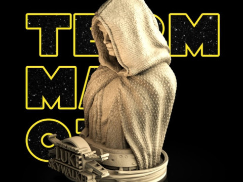 Luke Skywalker Bust 3D Baskı Modeli