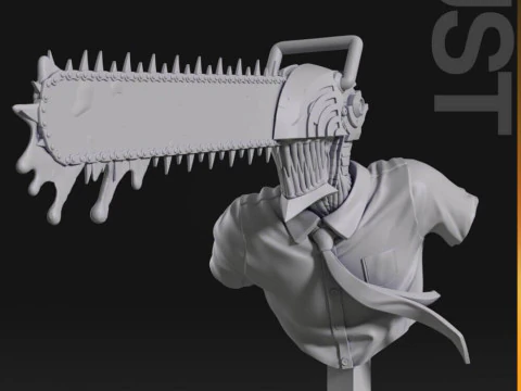 Makima and Denji 3D Print Model