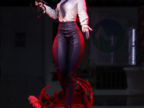Makima Figure 3D Принт Модель