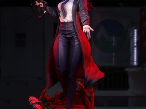 Makima Figure Model Cetak 3D