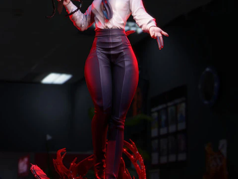 Makima Figure 3D Print Model