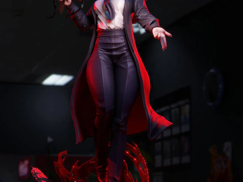 Makima Figure 3D Print Model
