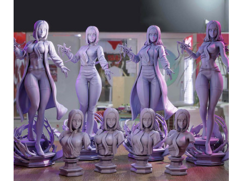 Makima Figure Model Cetak 3D