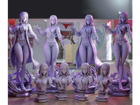 Makima Figure 3D Print Model