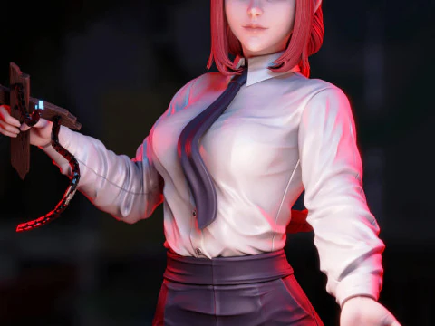 Makima Figure 3D Print Model
