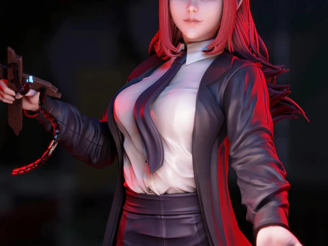 Makima Figure 3D Print Model