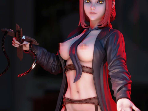 Makima Figure 3D Print Model