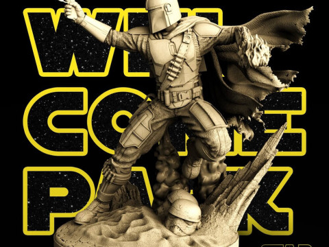 Mandalorian - Star Wars Model Cetak 3D