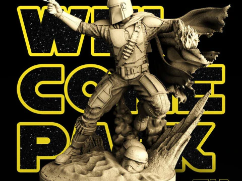 Mandalorian - Star Wars 3D Print Model