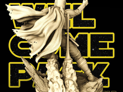 Mandalorian - Star Wars Model Cetak 3D