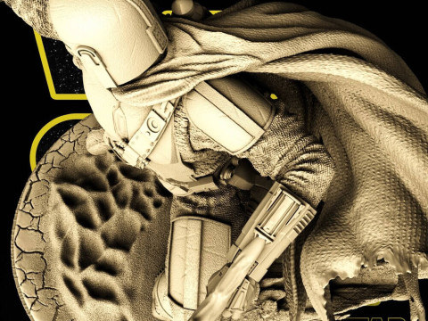 Mandalorian - Star Wars Model Cetak 3D