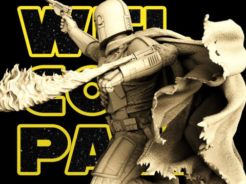 Mandalorian - Star Wars Model Cetak 3D