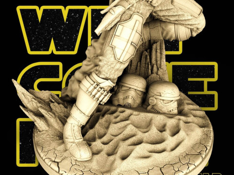 Mandalorian - Star Wars Model Cetak 3D