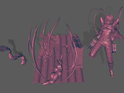 Mikasa Ackerman 3D Print Model