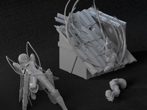 Mikasa Ackerman Model Cetak 3D
