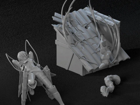 Mikasa Ackerman 3D Print Model