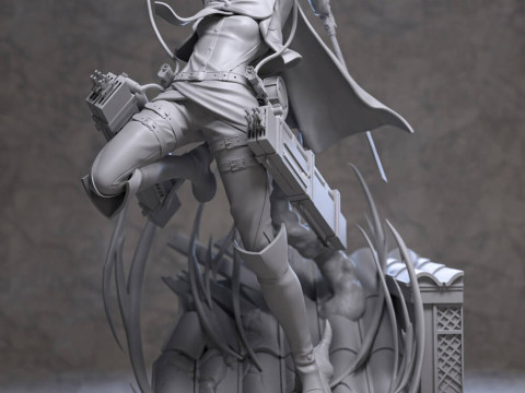 Mikasa Ackerman Model Cetak 3D