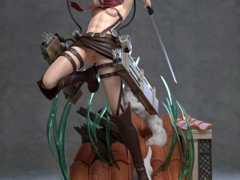 Mikasa Ackerman Model Cetak 3D