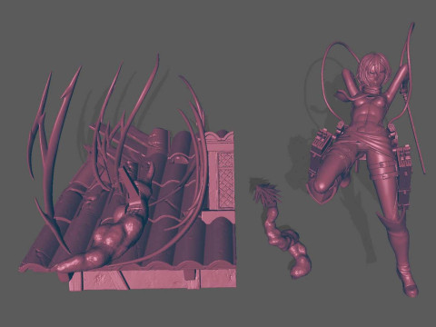 Mikasa Ackerman Model Cetak 3D