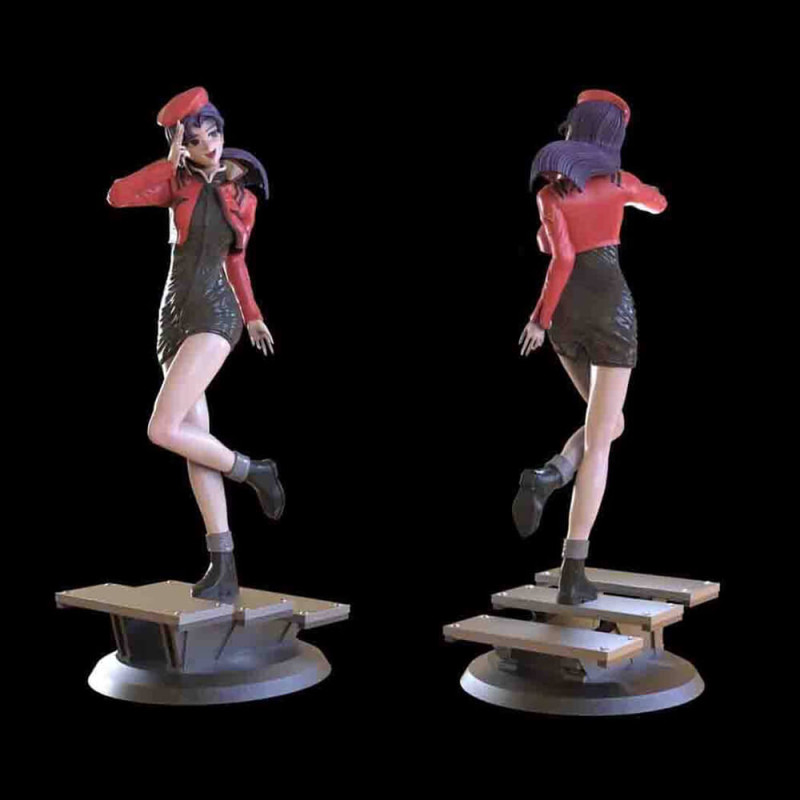 Misato Katsuragi 3D Принт Модель .c4d .max .obj .3ds .fbx .stl .blend 