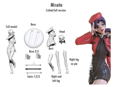 Misato Katsuragi 3D Принт Модель