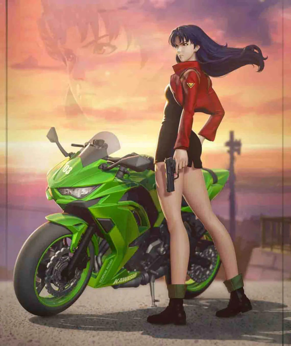 Misato - Neon Genesis Evangelion 3D Print Model .c4d .max .obj .3ds .fbx .stl .blend 