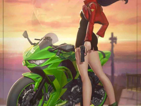 Misato - N&eacute;on Genesis Evangelion Modèles 3D en vedette