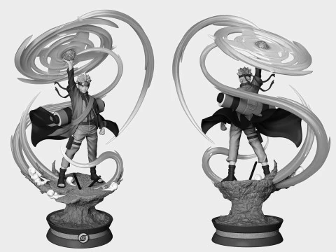 Naruto Sage Mode 3D Print Model