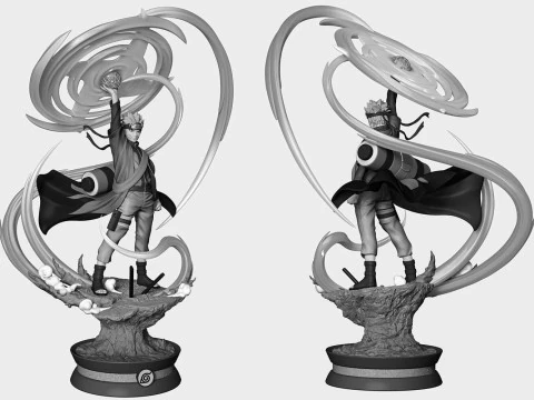 Naruto Sage Mode 3D Print Model