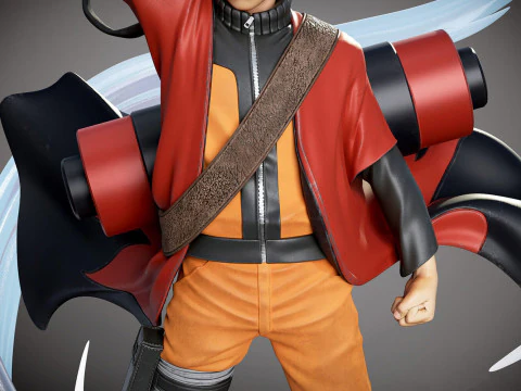 Naruto Sage Mode 3D Print Model