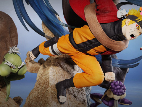 Naruto Vs Pain Modelo de impresión 3D